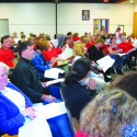 At the emergency Rep. Council meeting called on April 1, sites were asked to volunteer for intensive site-organizing in support of the bargaining campaign and to support their own site communication structures.