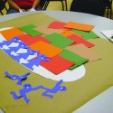 Horton Elementary’s full plate, complete with children clinging to their education and getting dropped off, is the staff’s visual depiction of their overloaded teaching day. SDEA members added examples of the many things that fill their plates and take away valuable instructional time.